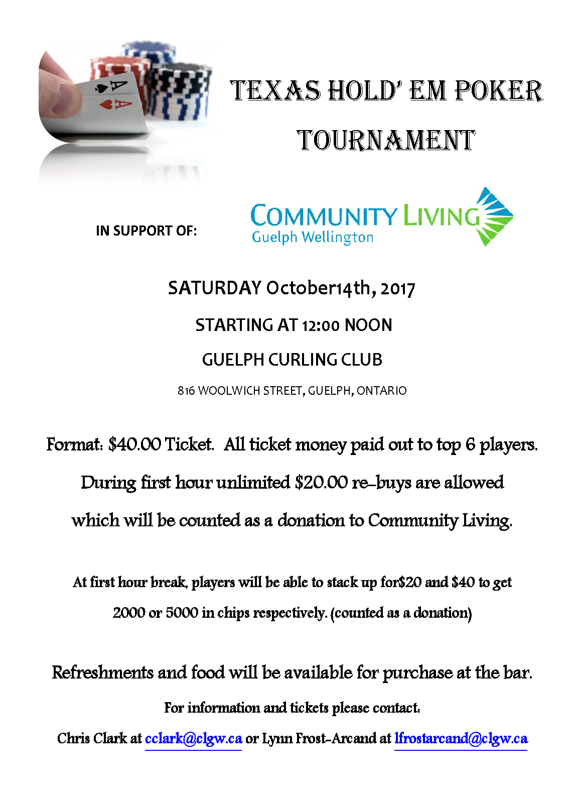 Poker Tourney Oct 14th at noon