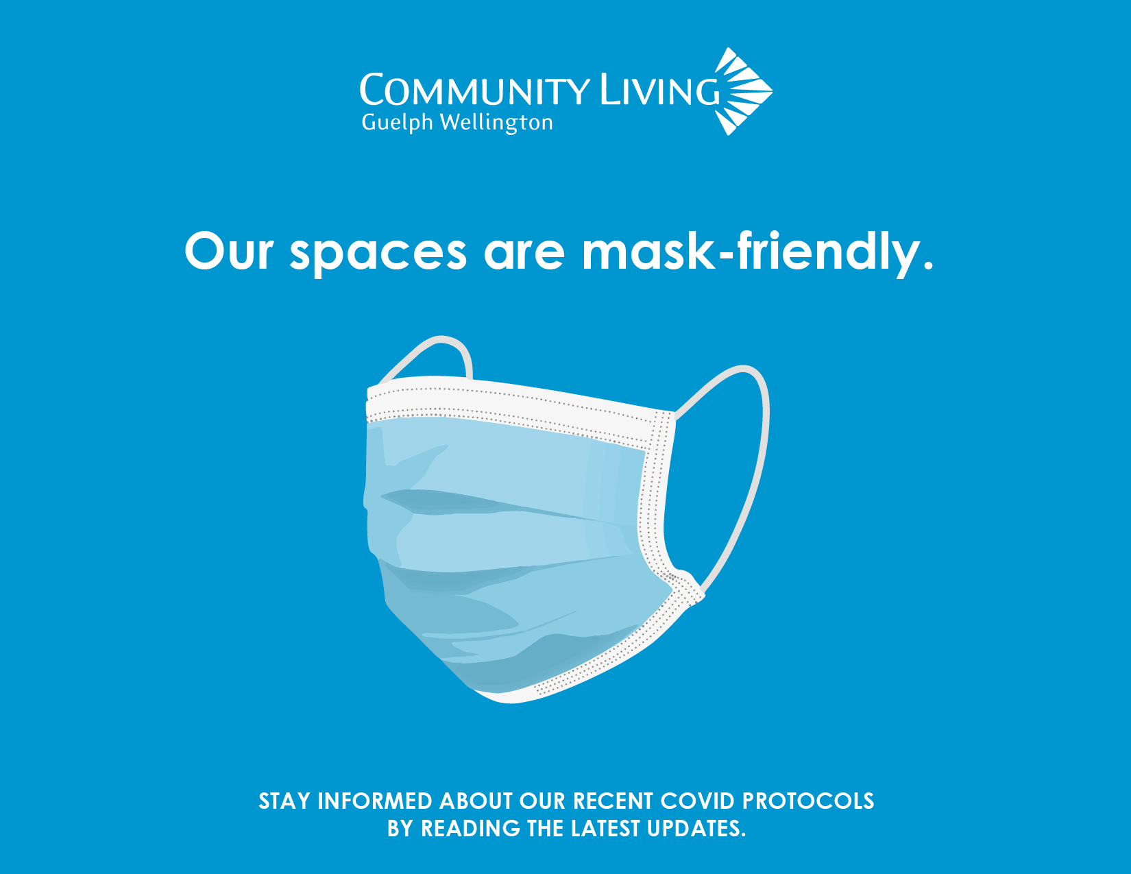 mask friendly, masks are no longer mandatory, community living guelph wellington, covid